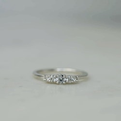 "Ester" Ring with W/SI diamonds in gold