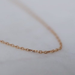 Gold faceted 1.3mm chain 45-50cm