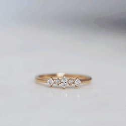 "Iris" ring med diamanter