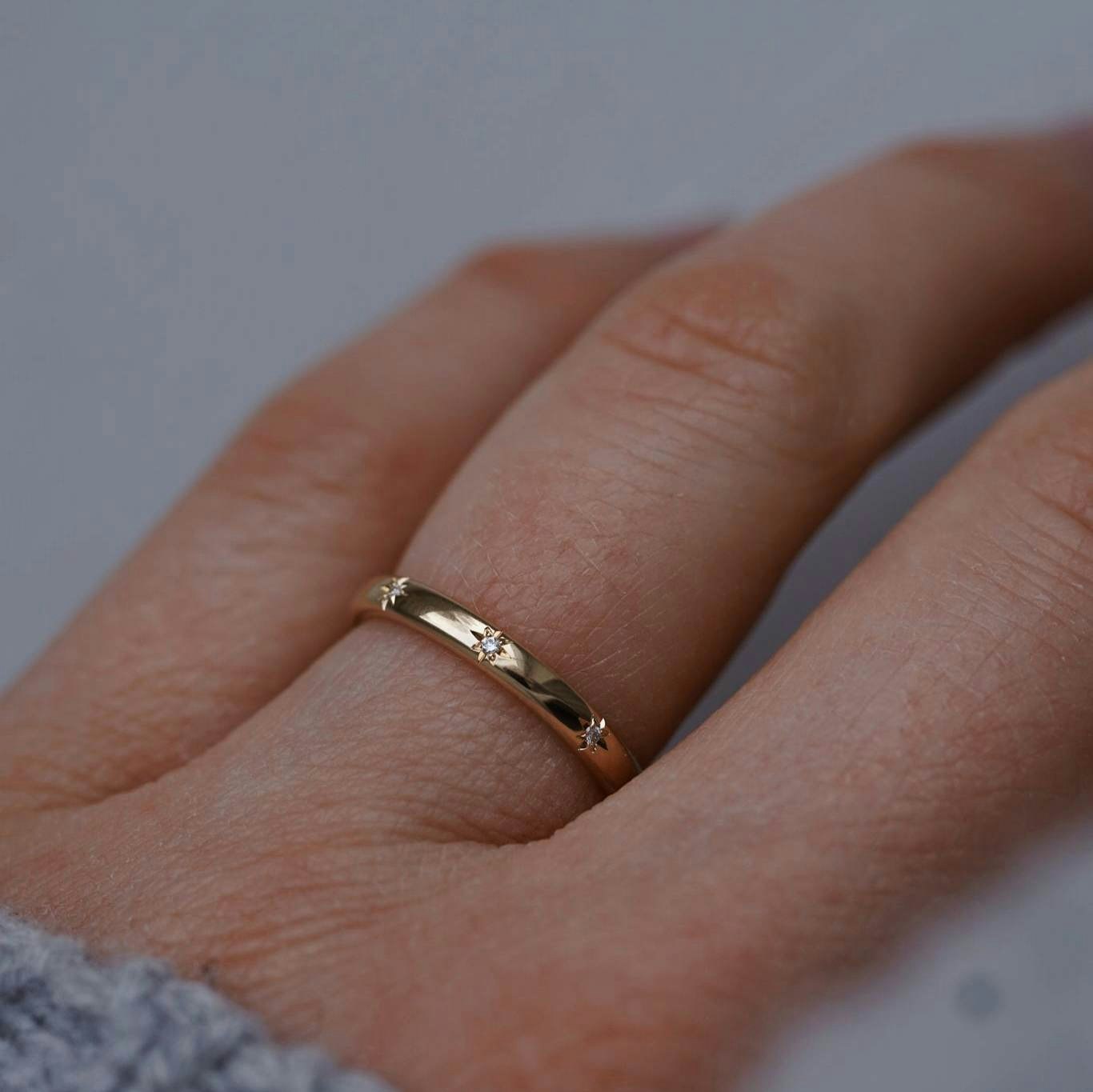 Nova" ring i guld, välj ädelstenar - Malin Ivarsson Jewelry
