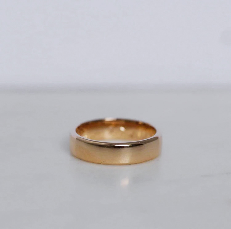 "Uranus" 5mm gold ring