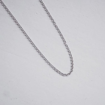 "Anchor super thin" white gold chain 1mm 42-45cm