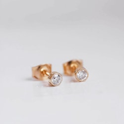 "Twinkle" örhängen i guld med W/SI diamanter