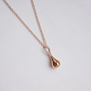 "Mini drop" pendant in gold
