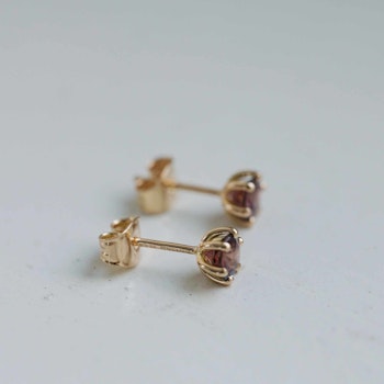 "Cordelia" Earrings in gold with zirkons