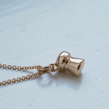"Champagne" hänge i guld