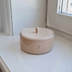 Ceramic jewelry box light pink