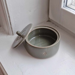 Ceramic jewelry box sage