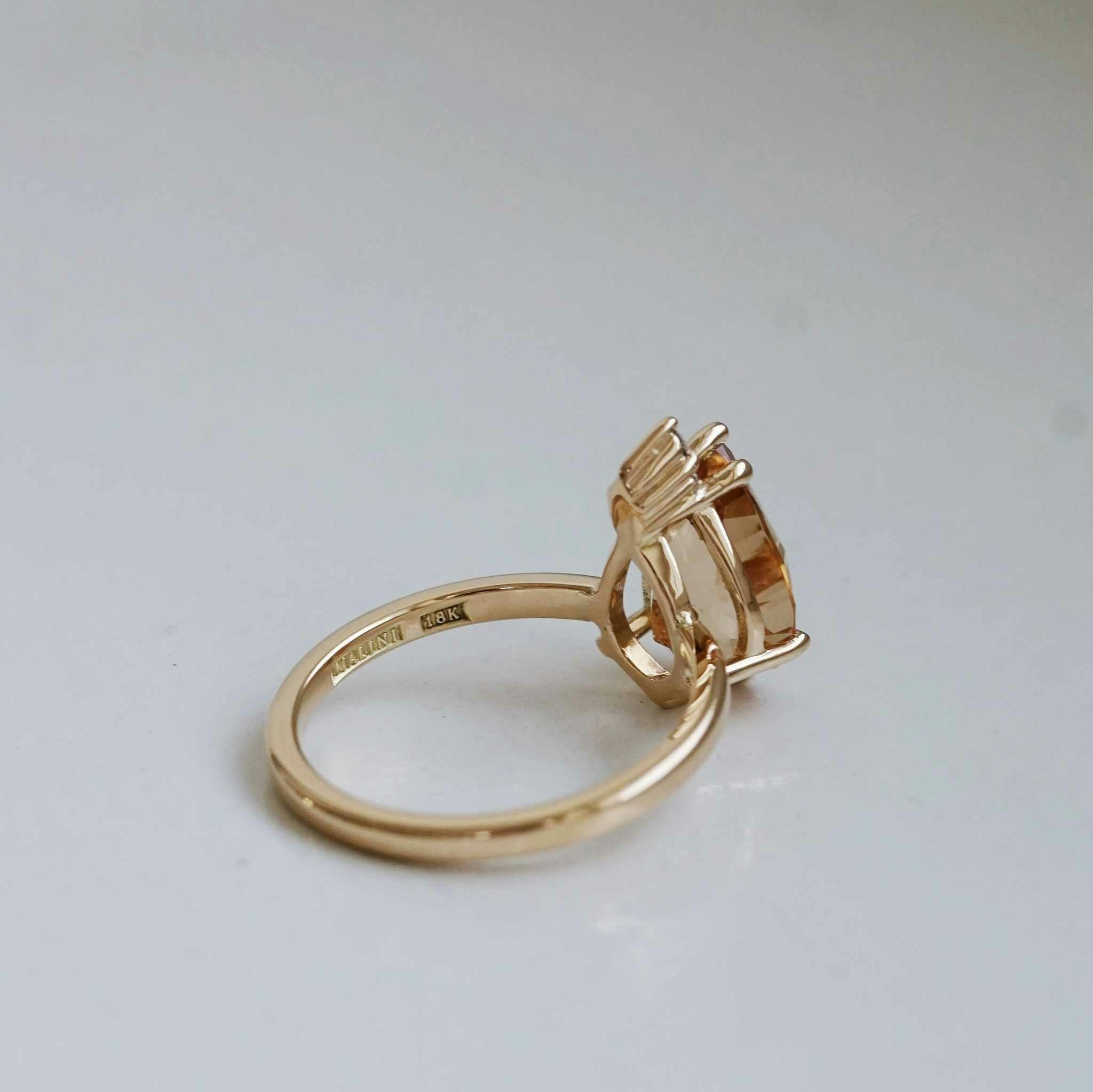 Cocktail "Champagne drop" guldring