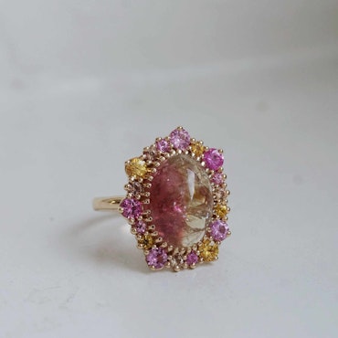 Cocktail "Gotländsk midsommarnatt" gold ring