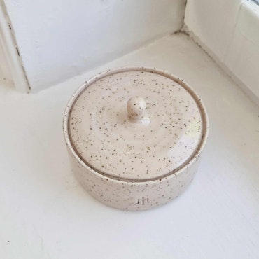 Ceramic jewelry box cherry blossom