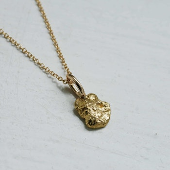 "Nugget" pendant in gold from Australia