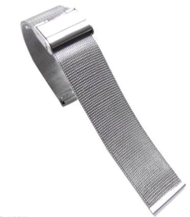 Watch band XS extra schort stainless steel mesh / milanese 18mm by Staib