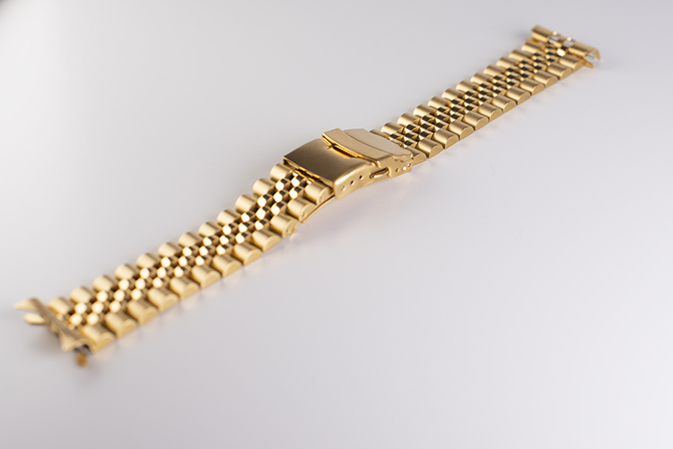 Jubilee gold bracelet with double clasp 20mm 22mm