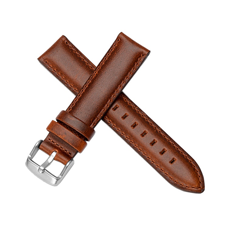 Classic brown genuine leather watch band 14mm 16mm 18mm 20mm