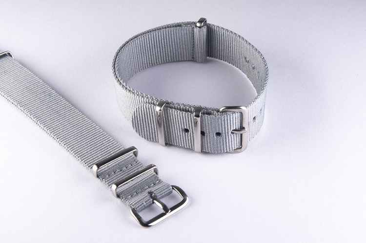 Grey Nato strap 18mm 19mm 20mm 22mm 24mm