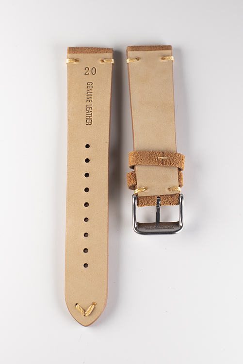 Premium brown suede watch straps 18mm 20mm 22mm