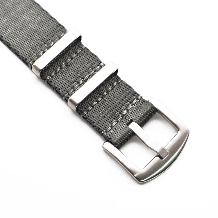 Seatbelt nato grå 20mm 22mm klockarmband natoband