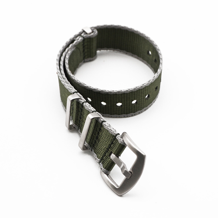 Seatbelt Nato green and grey 20mm 22mm