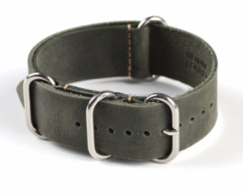 Greeen Zulu leather strap