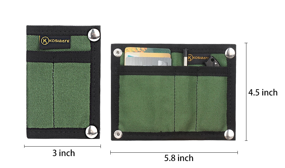 Small tactical EDC wallet for money and tools