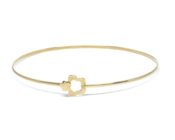 Fin blomma design armband i18 karat gult guld