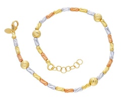 Parure cylindrisk Bollar design armband i18 karat guld