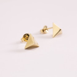 Trianglar örhängen i 18 Karat gult guld