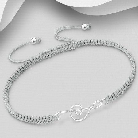 Välj ett musikaliskt armband i 925 sterling silver!