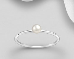 Silverring med sötvattenspärlor - Pearl Jewerly