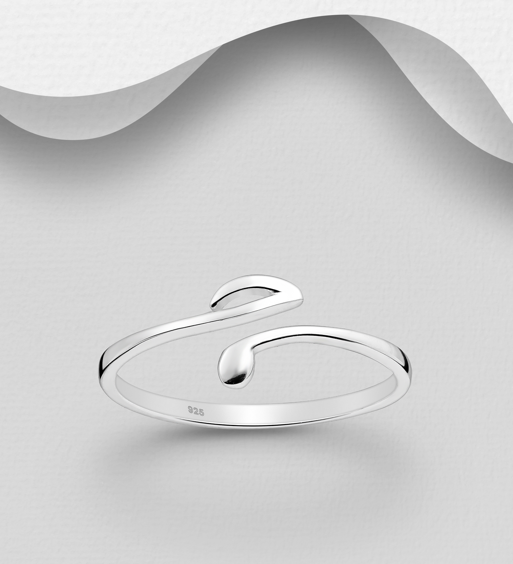 Musiknoter 925 Sterling Silver Ring