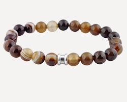 Stones Basic - Chocolate Armband Herr