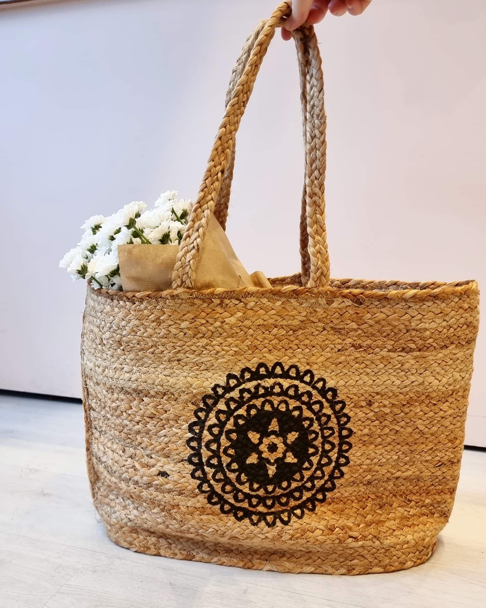 Nature Basket with white or black print