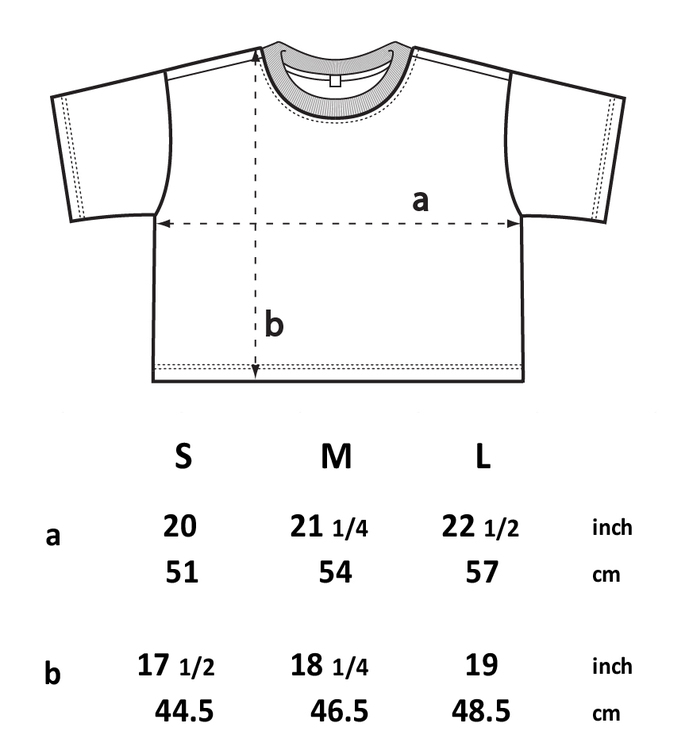 Stentvättad kort t-shirt (L)