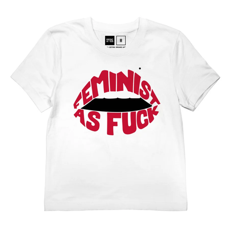 Feminist lips t-shirt(M)
