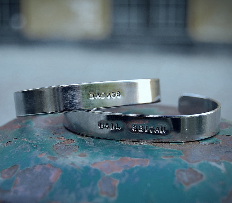 BADASS bracelet recycled stainless steel