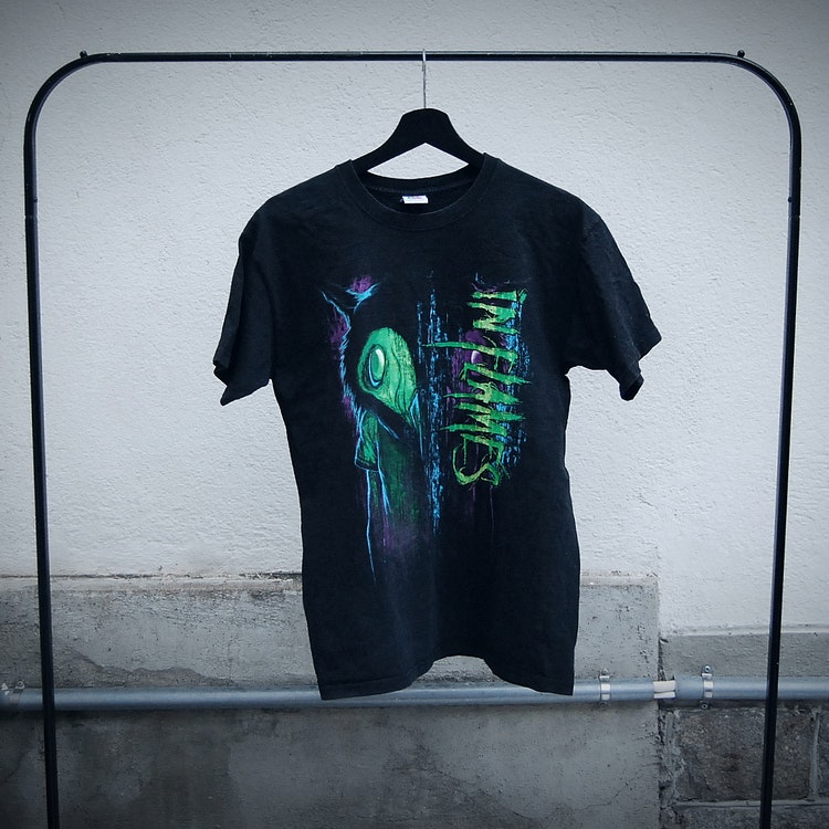 NY! In flames t-shirt (M)