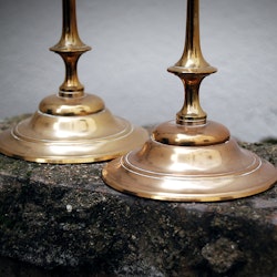 Candle holders in brass