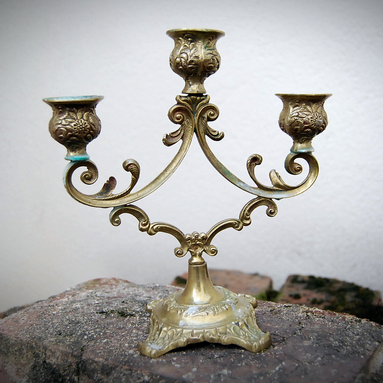 Three-armed candelabra