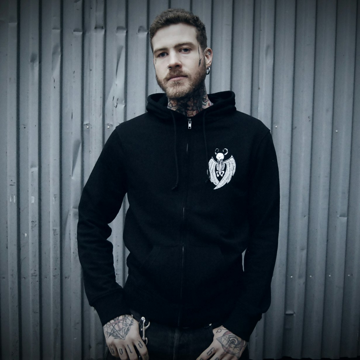 Nattravn zip hoodie