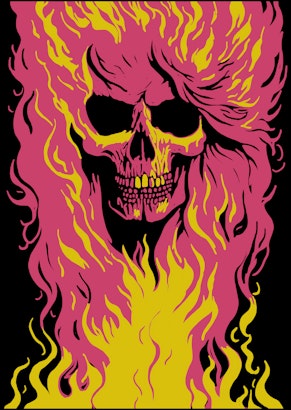 Neon Skull #1 poster