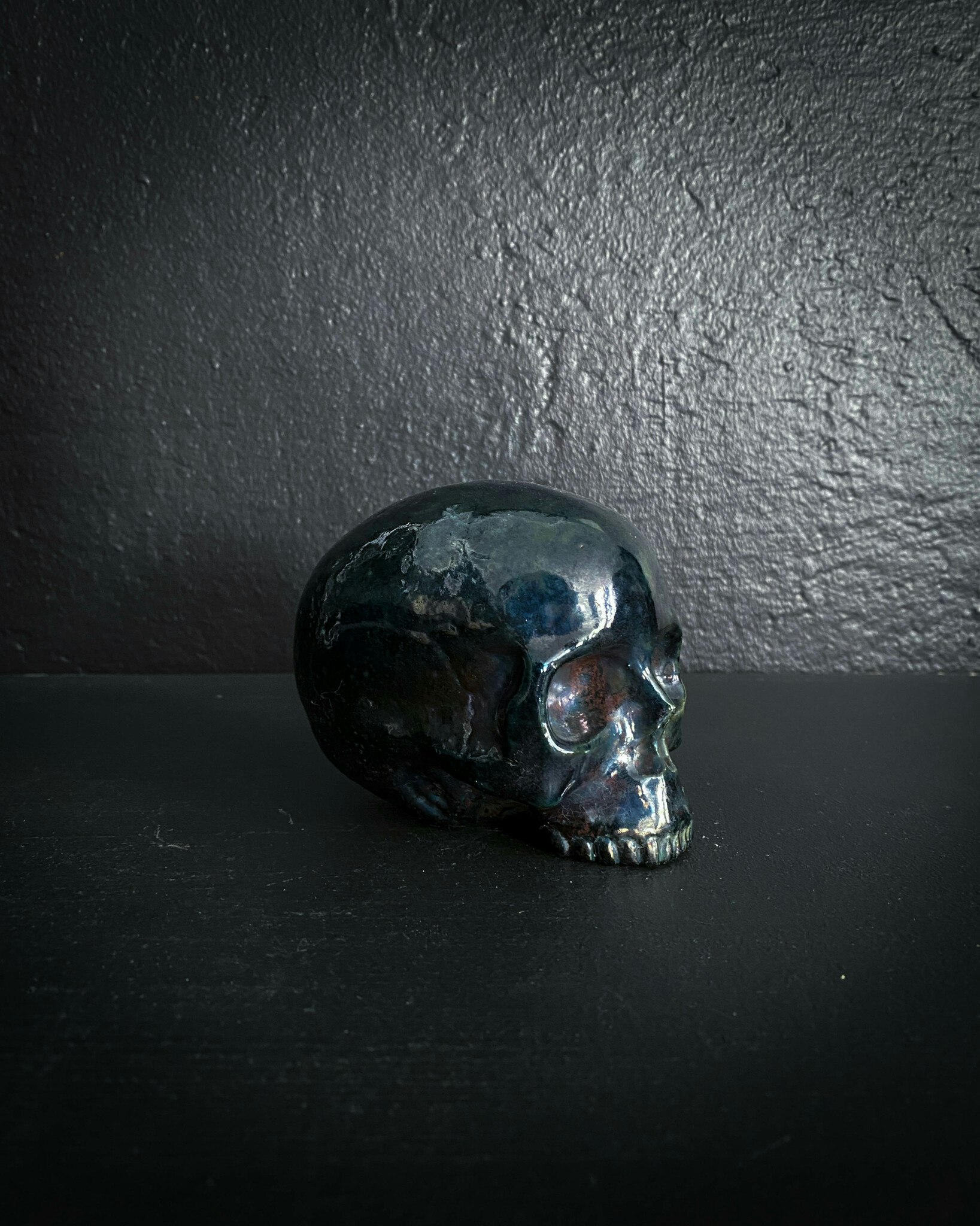 Shiny Blue-green Skull