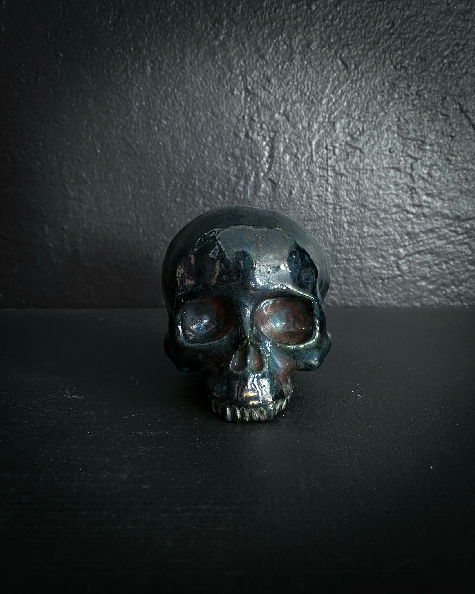 Shiny Blue-green Skull