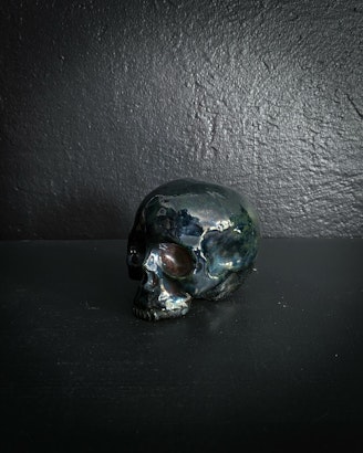 Shiny Blue-green Skull