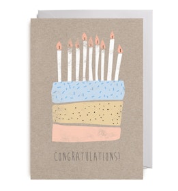 Kort - Cake & Candles