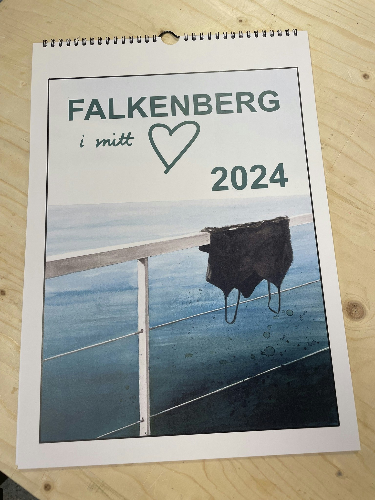 Väggalmanacka 2024 Falkenberg i mitt hjärta