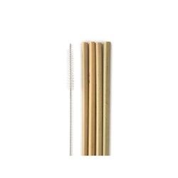 sugrör i bambu 4 pack, The Humble Co