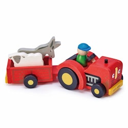 Traktor med släp, Tender Leaf Toys
