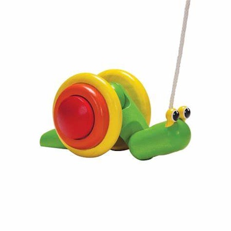 Pull Along snail, Plan Toys