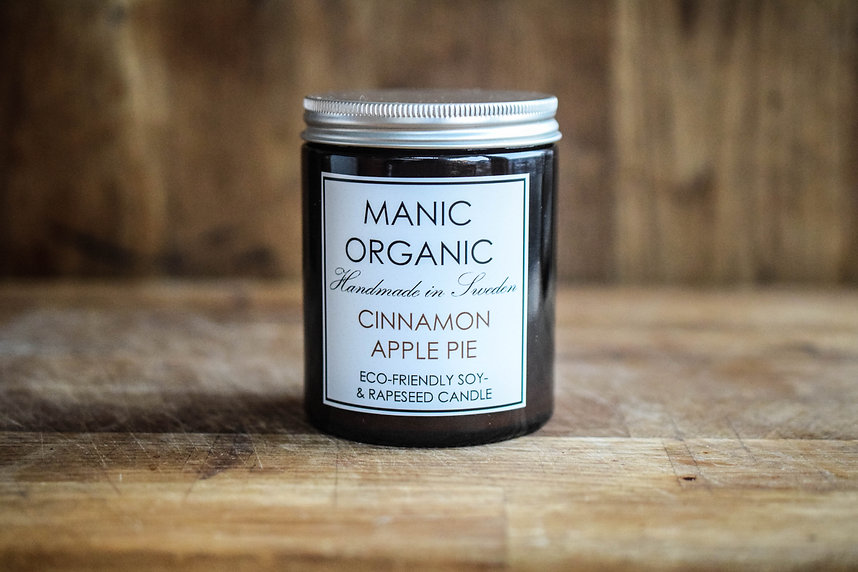 Doftljus Cinnamon Apple Pie, flera storlekar, Manic organic